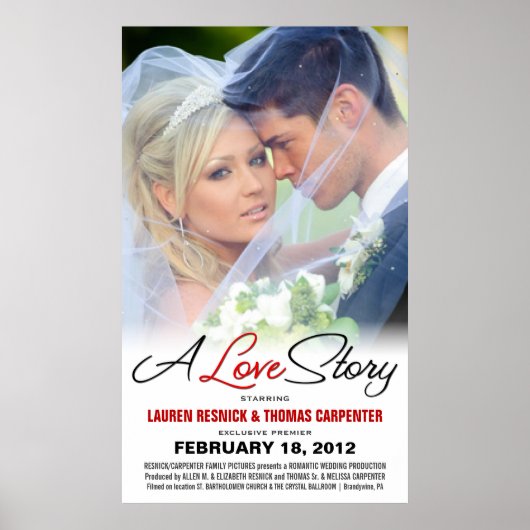 A Love Story - Wedding Movie Photo Poster ポスター (正面)
