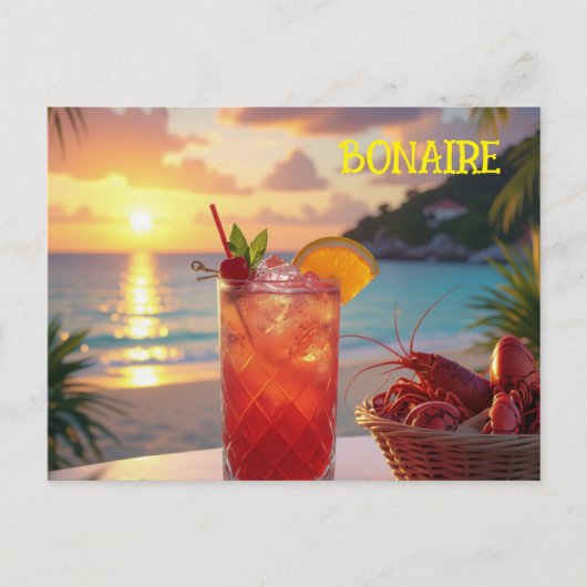 A lovely afternoon in Bonaire シーズンポストカード (正面)