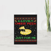 A Lovely Cheese Pizza Alone Funny Kevin X Mas Home カード (正面)