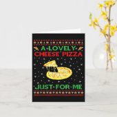 A Lovely Cheese Pizza Alone Funny Kevin X Mas Home カード (黄色い花)