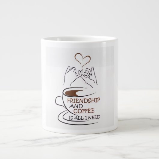 A lovely specialty coffee mug ジャンボコーヒーマグカップ (正面)
