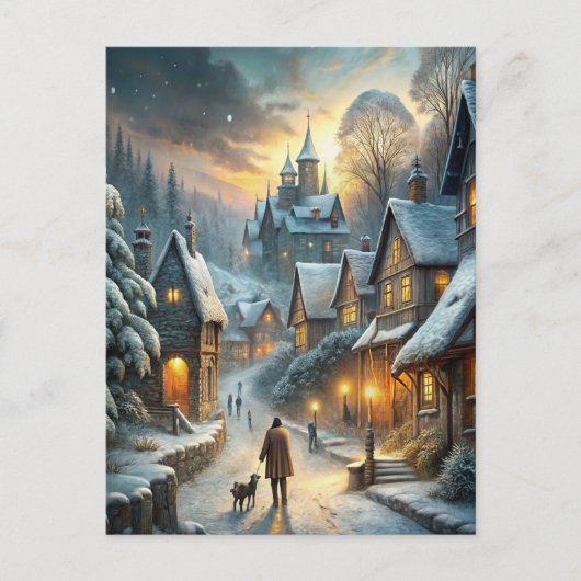 A Lovely Winter Scene ポストカード (正面)