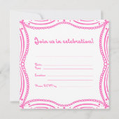 A Loving Celebration 招待状 (裏面)