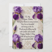 A Loving Mother’s Day Message Surrounded by Irises シーズンカード (正面)