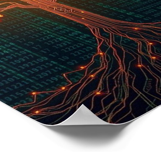 A Luminous Circuit Board Tree ポスター (角)