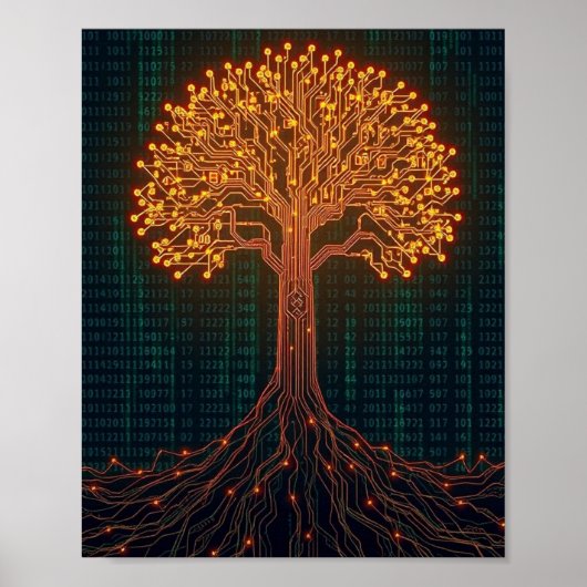 A Luminous Circuit Board Tree ポスター (正面)