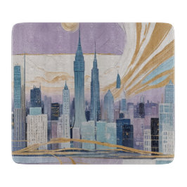 A Lunar Cityscape カッティングボード