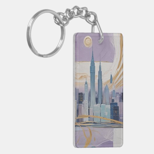 A Lunar Cityscape キーホルダー (正面左)