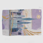 A Lunar Cityscape ゴルフタオル (横)