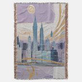 A Lunar Cityscape スローブランケット (正面縦)