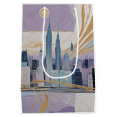 A Lunar Cityscape ミディアムペーパーバッグ (裏面)