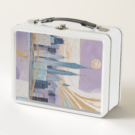 A Lunar Cityscape メタルランチボックス