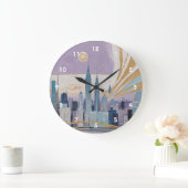 A Lunar Cityscape ラージ壁時計 (ホーム)