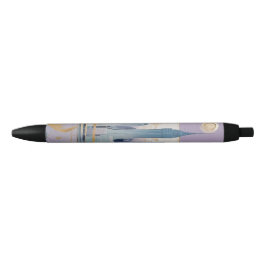 A Lunar Cityscape 黒ボールペン