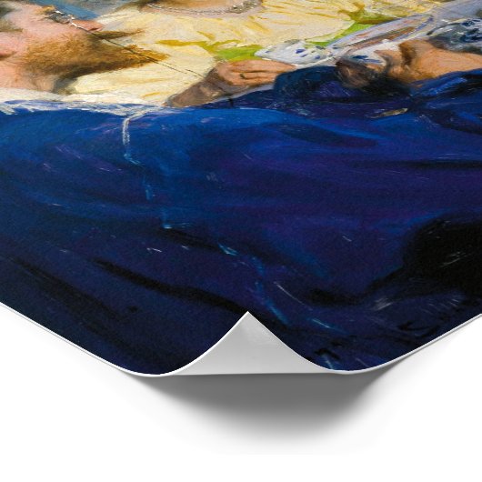 A luncheon by Peder Severin Kroyer ポスター (角)