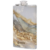 A luxurious gold and white marble background フラスク (左)