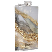 A luxurious gold and white marble background フラスク (右)