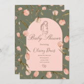 A luxurious invitation with a chic boho touch (正面/裏面)