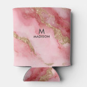 A luxurious pink marble background 缶クーラー (裏面)