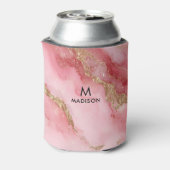 A luxurious pink marble background 缶クーラー (缶裏面)