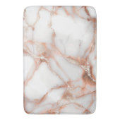 A luxurious rose-gold marble background バスマット (正面縦)