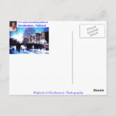 A M S T E R D A M、オランダへようこそMojisola ポストカード (裏面)