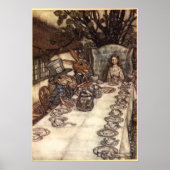 A Mad Tea Party by Arthur Rackham ポスター (正面)