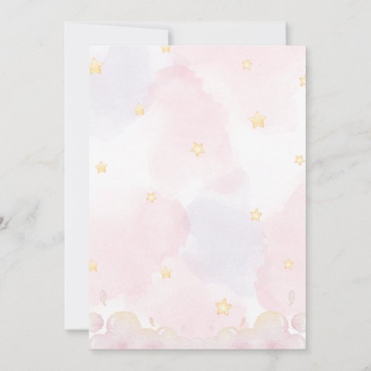 A Magical Day Unicorn Birthday Party  招待状 (裏面)