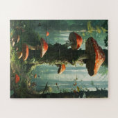 a magical forest, mushrooms, a mystical forest, to ジグソーパズル (横)