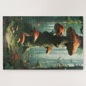 a magical forest, mushrooms, a mystical forest, to ジグソーパズル (横)