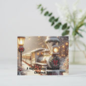 A Magical Winter Wonderland Christmas Train ポストカード (スタンド正面)