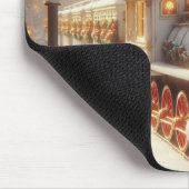 A Magical Winter Wonderland Christmas Train マウスパッド (コーナー)