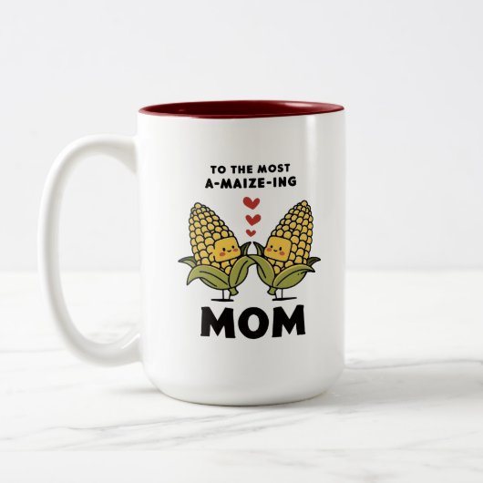 A‑Maize‑ing Mom Corn  ツートーンマグカップ (左)
