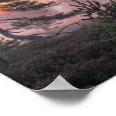 A Majestic Boreal Forest at Dawn with Radiant Morn ポスター (角)