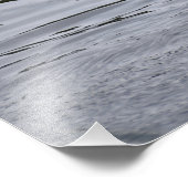 A Mallard duck flapping her wings. フォトプリント (角)