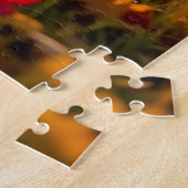 A Mama Horse and her Foal in Autumn ジグソーパズル (側面)