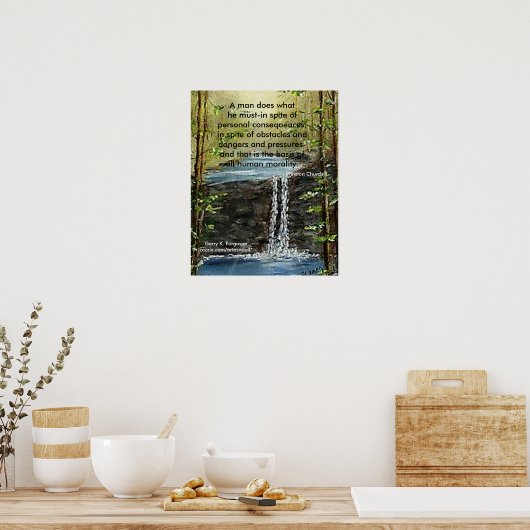 A MAN DOES WHAT HE MUST CHURCHILL POSTER ポスター (キッチン)