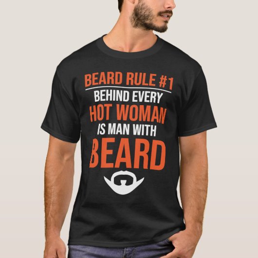 A Man With Beard Tシャツ (正面)