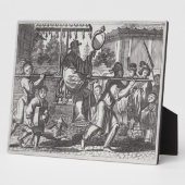 A Mandarin in a Sedan Chair, a dのイラストレーション フォトプラーク (側面)