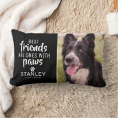 A Man's 最高の Friends Photo Pet Memorial ランバークッション (ブランケット)