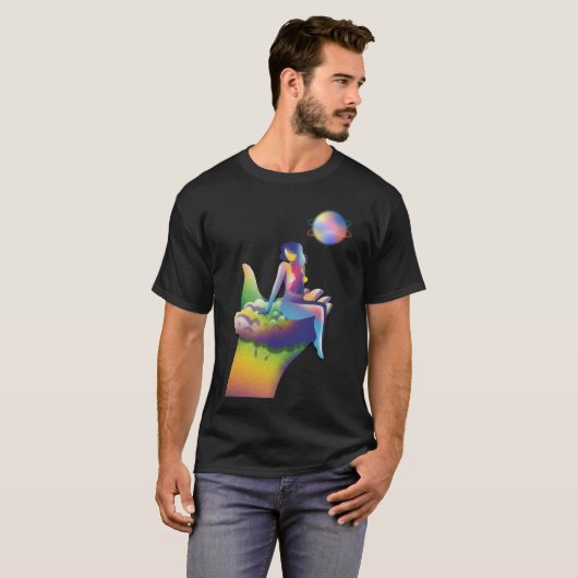 A mão que protege, acolhe e mantem o planeta tシャツ (正面フル)