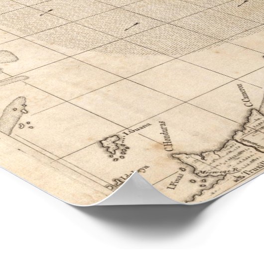 A Map of the British Empire in America Sheet 14 ポスター (角)