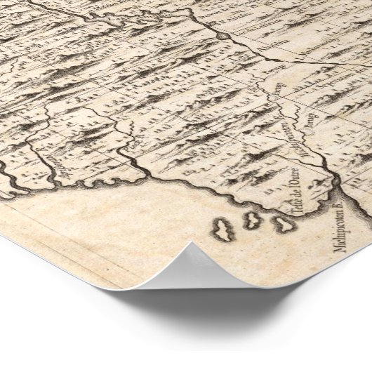 A Map of the British Empire in America Sheet 2 ポスター (角)