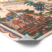 A map of the world (1682) by John Playford. ポスター (角)