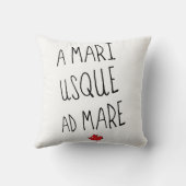 A Mari Usque Ad Mare、カナダのモットー、カナダ クッション (裏面)