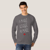 A Mari Usque Ad Mare Canadianモットー Tシャツ (正面フル)