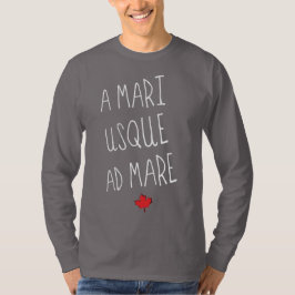 A Mari Usque Ad Mare Canadianモットー Tシャツ