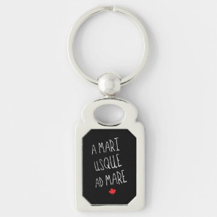 A Mari Usque Ad Mare Keyring，カナダモットー キーホルダー