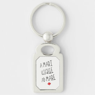 A Mari Usque Ad Mare Keyring，カナダモットー キーホルダー