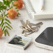 A MarineがM16A2サービスライフルを発射 キーホルダー (側面)